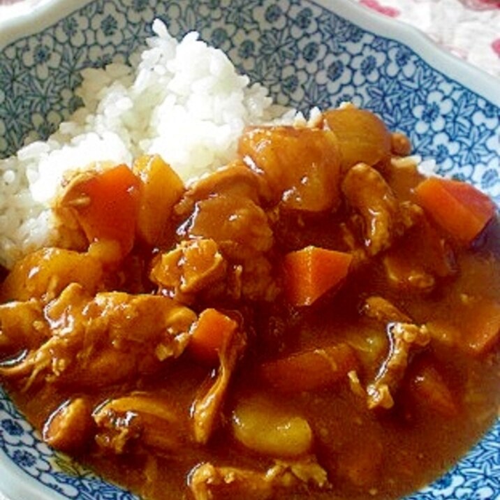 「コラーゲンたっぷり！　手羽元カレー」　　♪♪